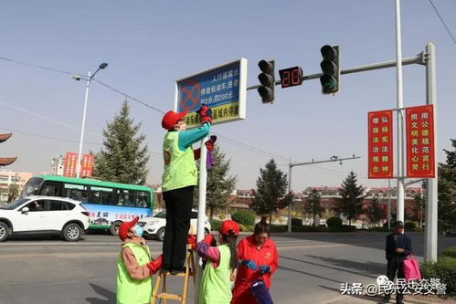 清洗交通設(shè)施，民樂(lè)交警在行動(dòng)